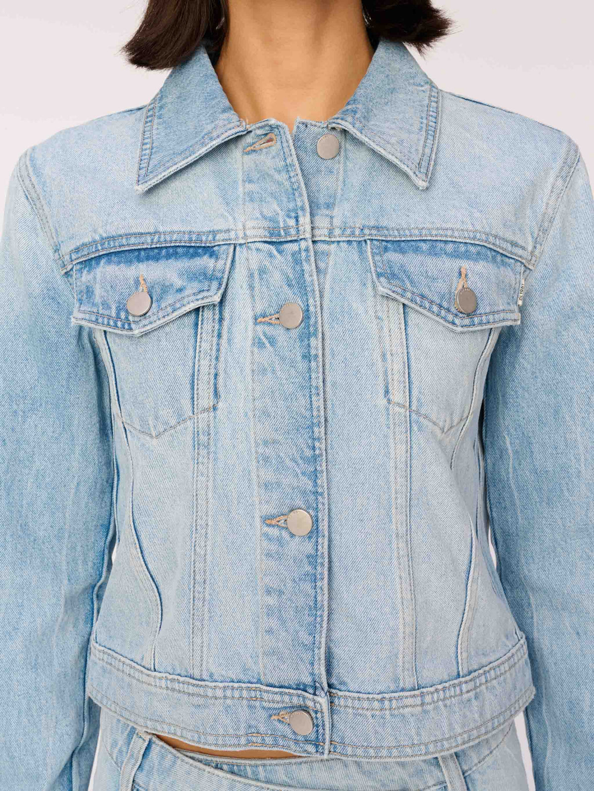 Vika Jacket Classic Denim - Fountain