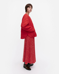 Kapseli Piirto Unikko Lightweight Padded Coat - Red