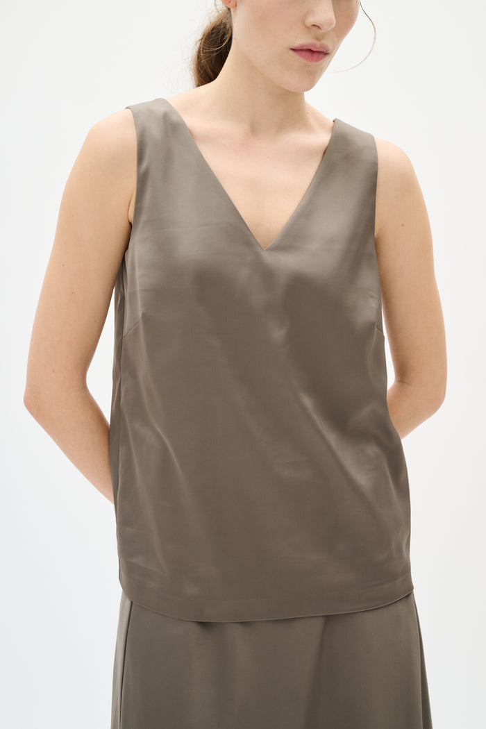Zilky V Top - Sandy Grey