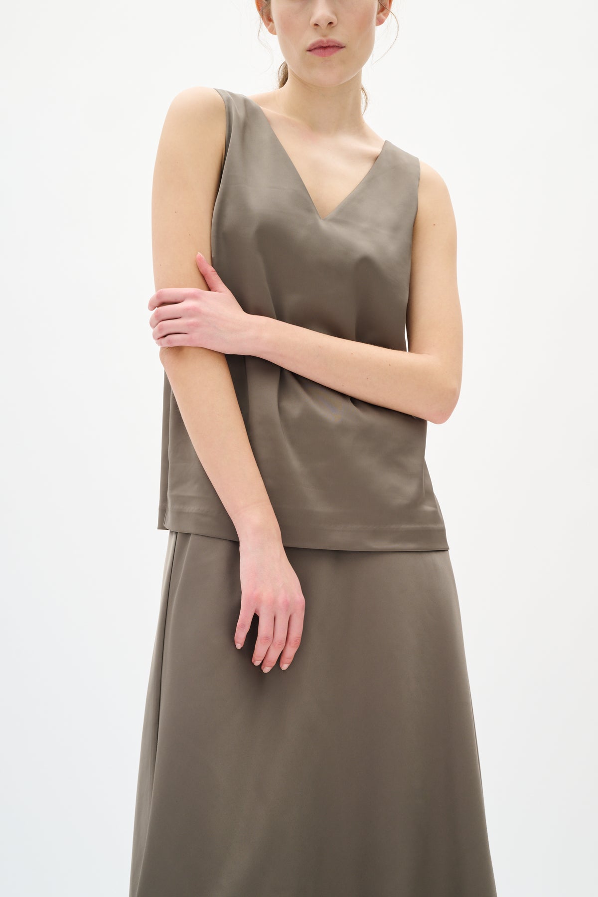 Zilky V Top - Sandy Grey