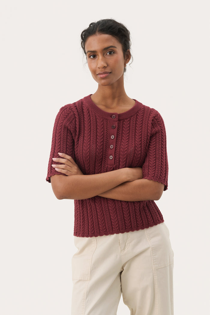 Rosario Pullover - Tawny Port