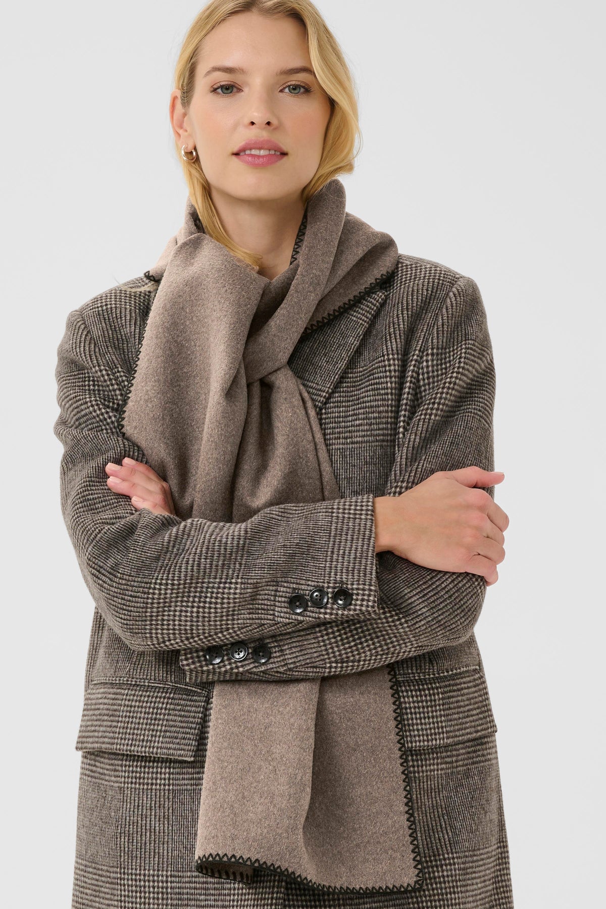 Suzette Scarf - Dark Walnut Melange