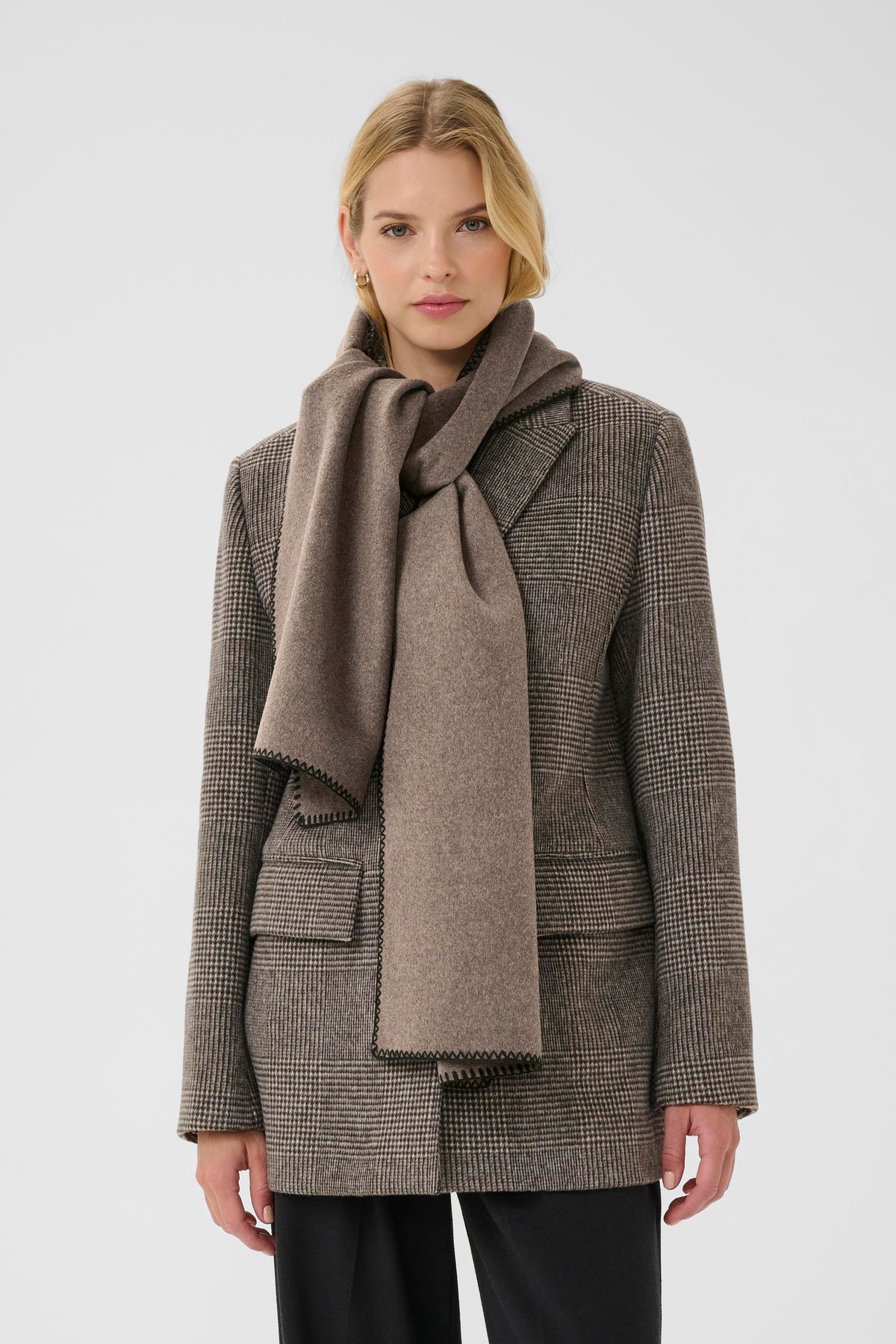 Suzette Scarf - Dark Walnut Melange