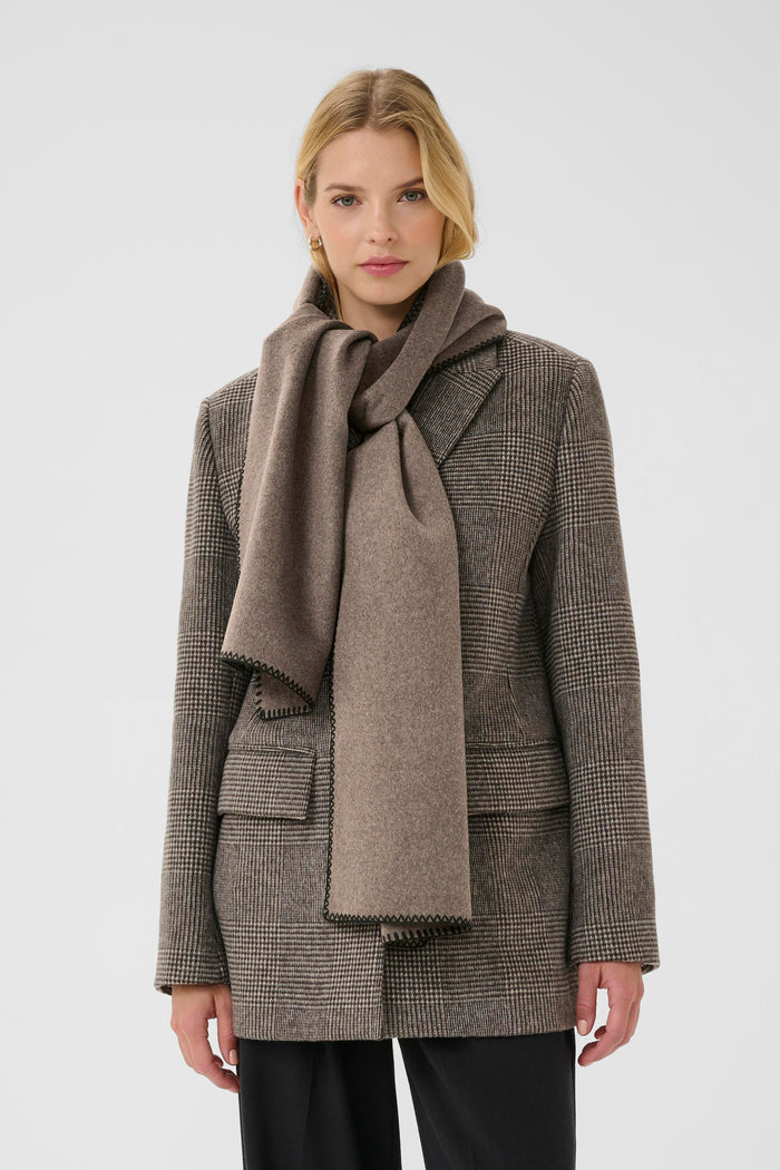 Suzette Scarf - Dark Walnut Melange
