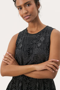 Tillie Top - Black Dot Print