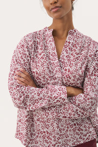 Natale Blouse - Tawny Port Mini