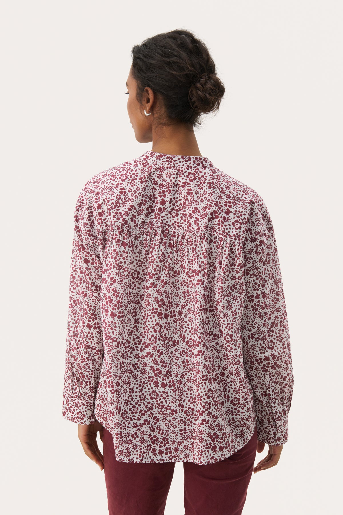 Natale Blouse - Tawny Port Mini