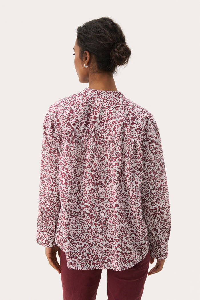 Natale Blouse - Tawny Port Mini
