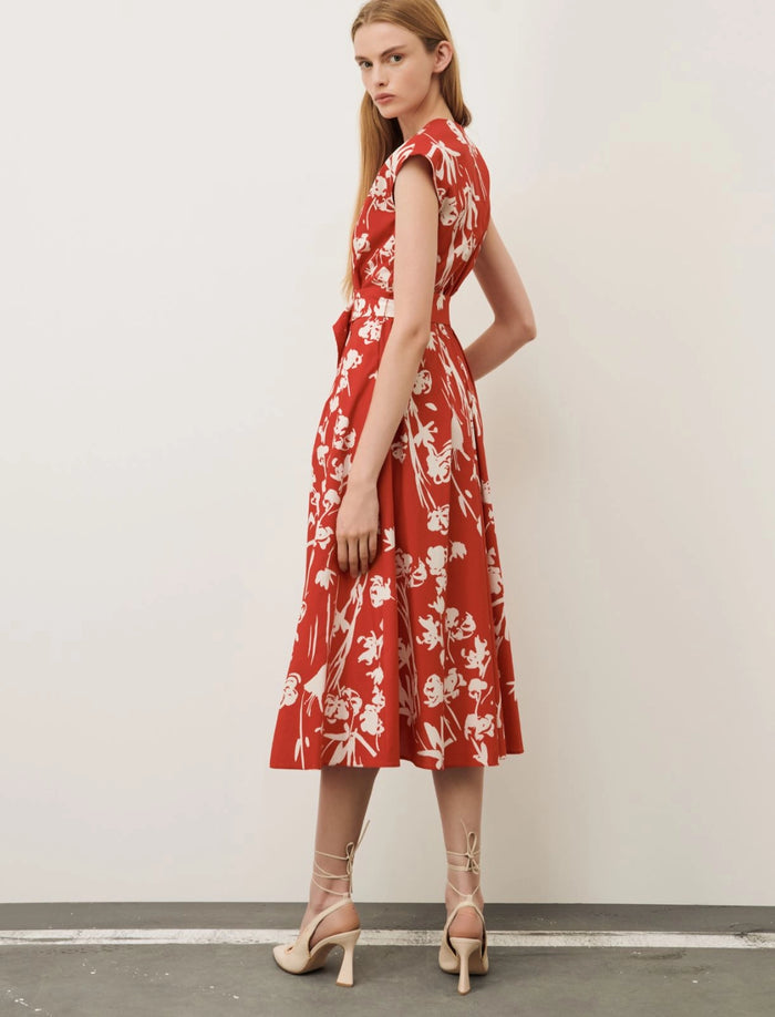 Wrap Dress - Red Floral