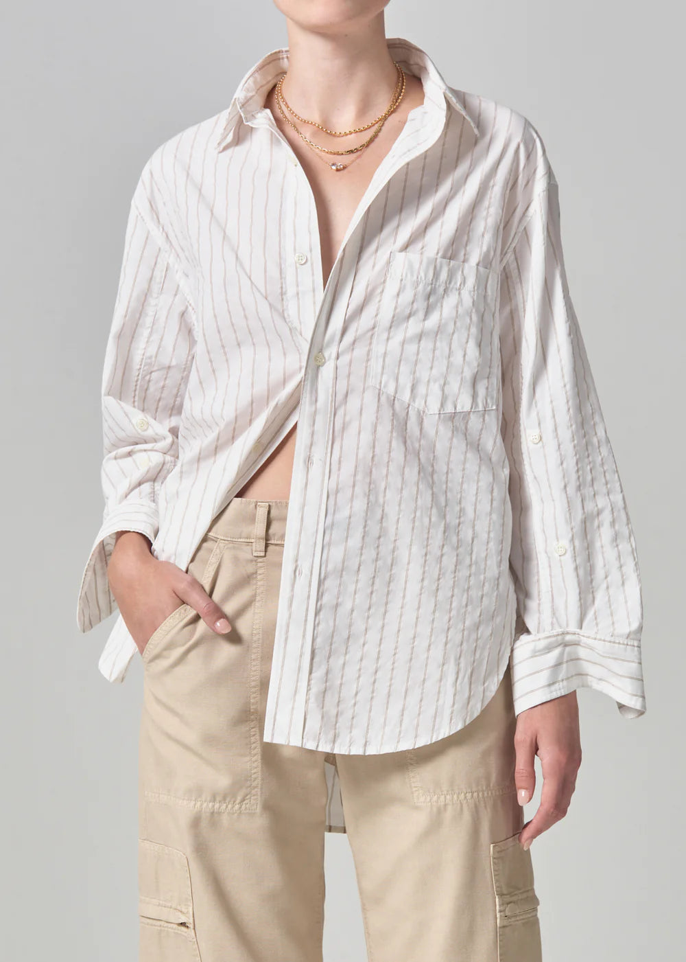 Kayla Shirt - Barrett Stripe - Citizens Of Humanity – Twist