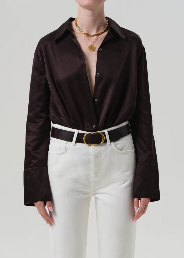 Camila Shirt - Chocolate