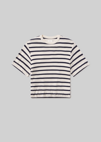 Goldie Tee - Azure Stripe