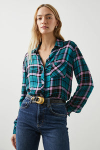 Hunter Shirt - Aqua Lilac