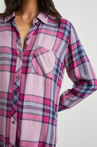 Hunter Shirt - Navy Sea Magenta