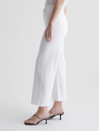 Saige Wide Leg Crop - Modern White