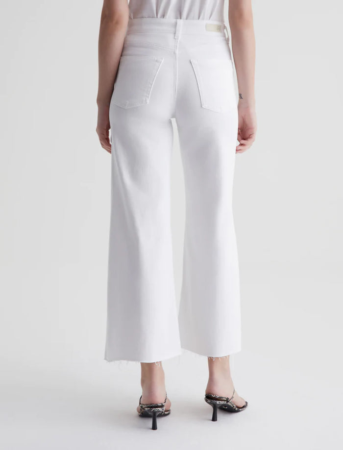 Saige Wide Leg Crop - Modern White