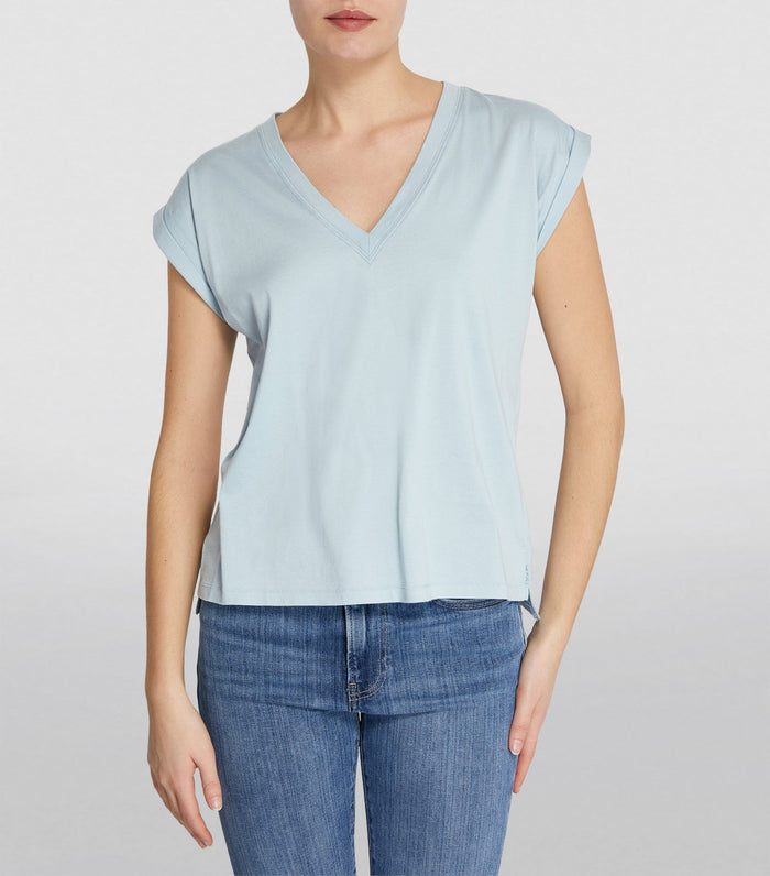 Easy V-Neck Tee - Light Blue