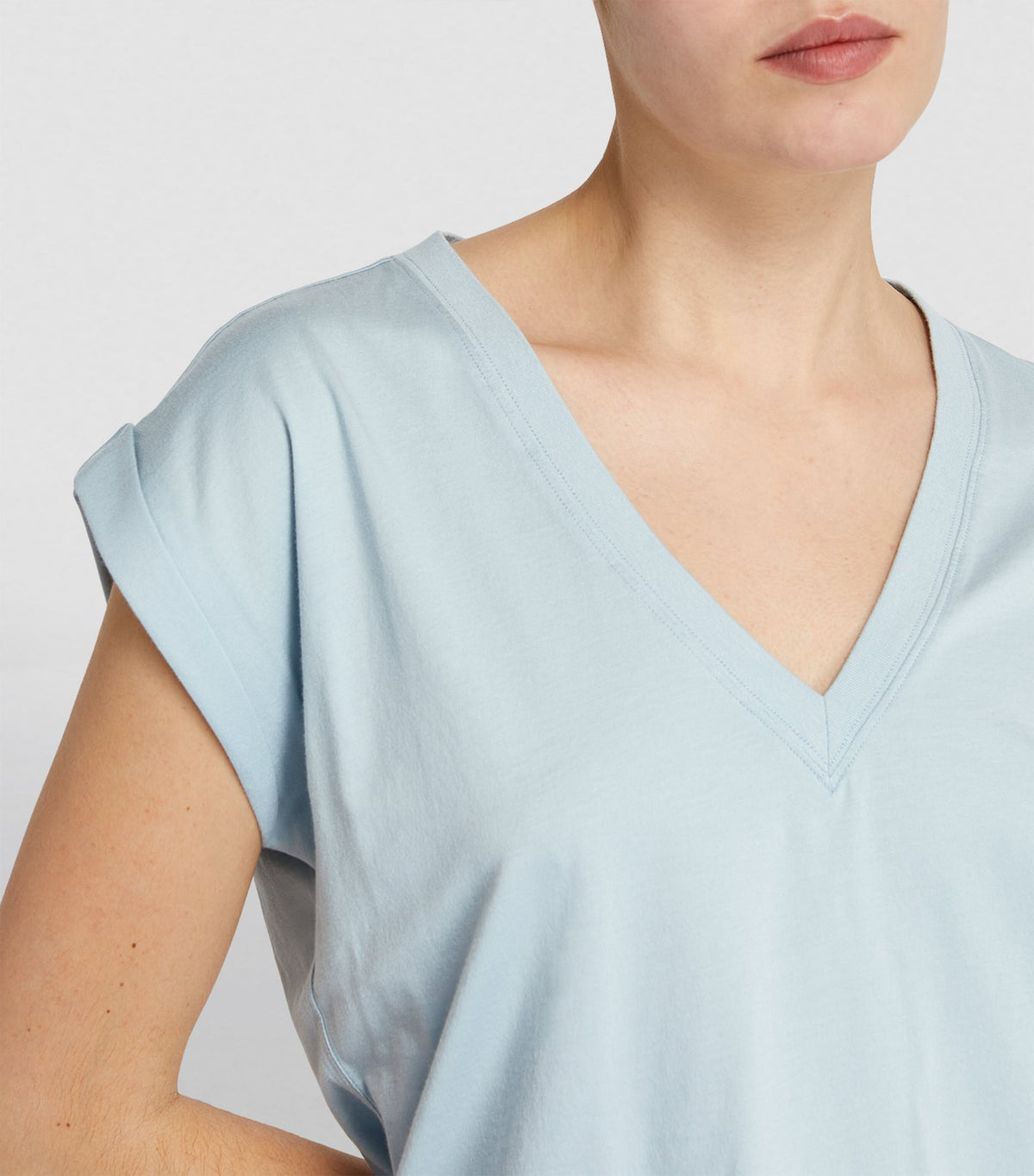 Easy V-Neck Tee - Light Blue