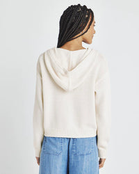 Vero Zip Up Sweater Hoodie - Moonstone