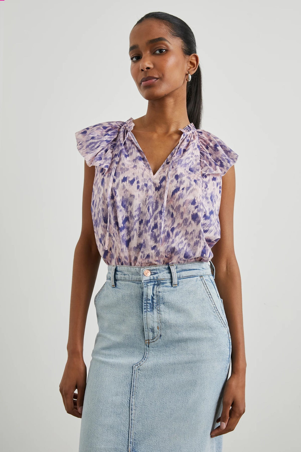 Karysa Top - Pink Ikat