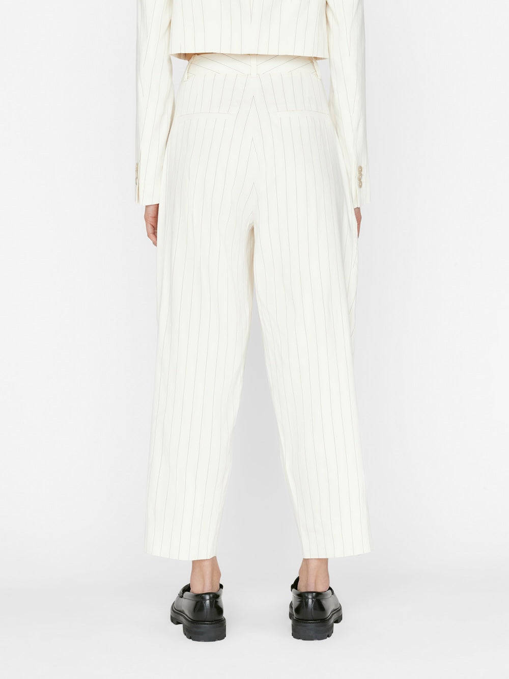 Pleated sale crop pants