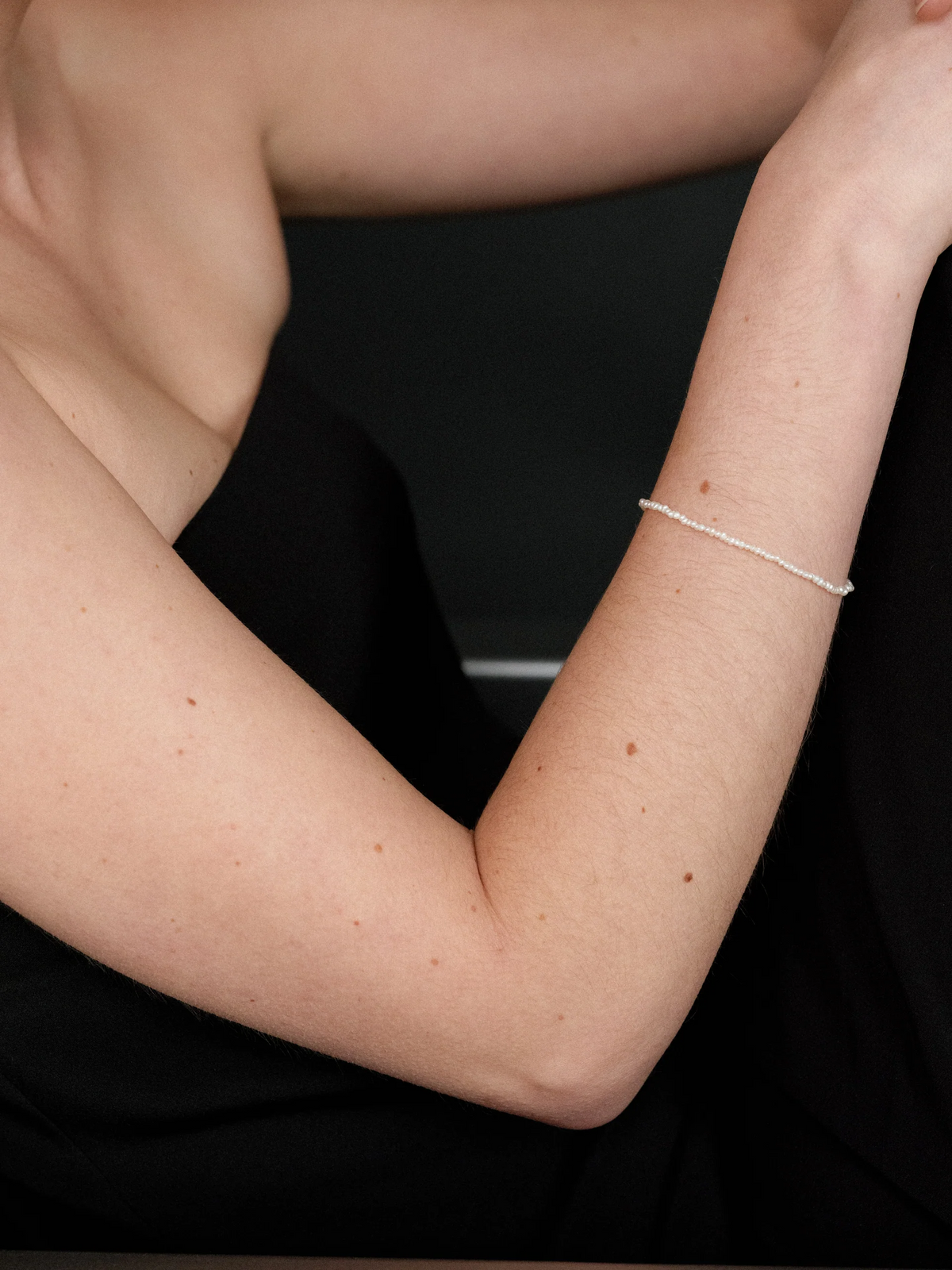 Sparrow Bracelet - Pearl 7"