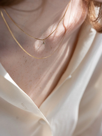 Fine Herringbone - 18" - Gold