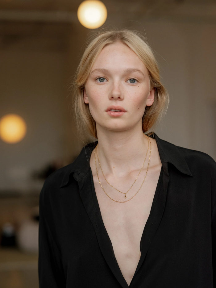Cara Necklace - 18" - Gold