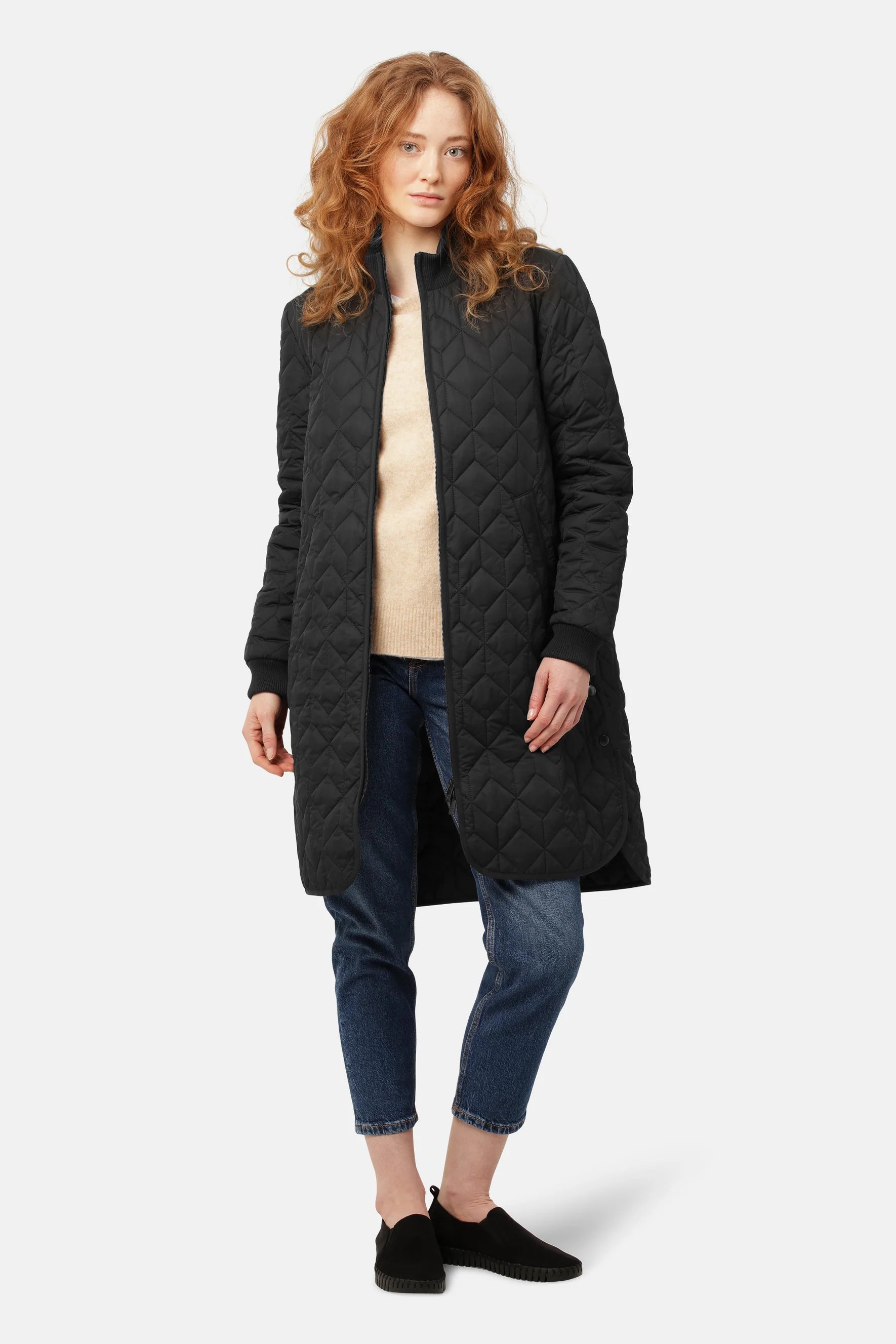 Quilt Coat - Black - Ilse Jacobsen – Twist Fashions Inc. Quilt Coat - Black - Ilse Jacobsen – Twist Fashions Inc.