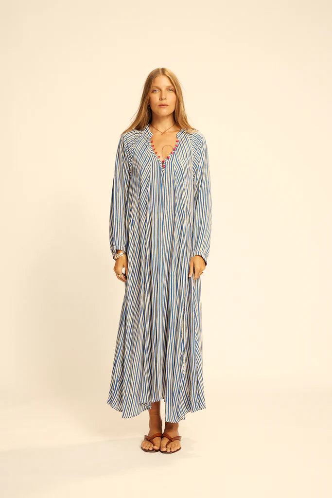 French blue maxi hot sale dress