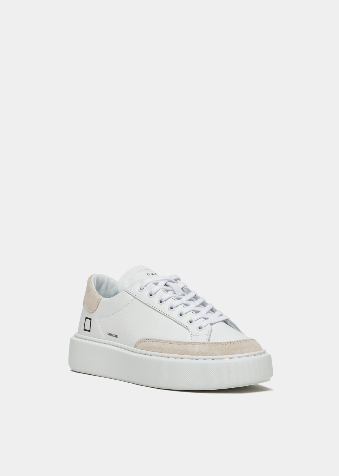 Sfera Calf Sneakers - White-Beige