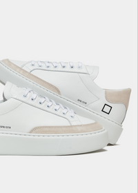 Sfera Calf Sneakers - White-Beige