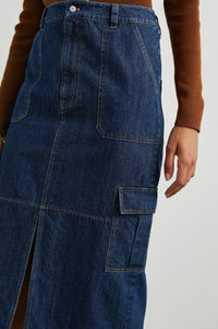 Tasha Skirt - Raw Denim