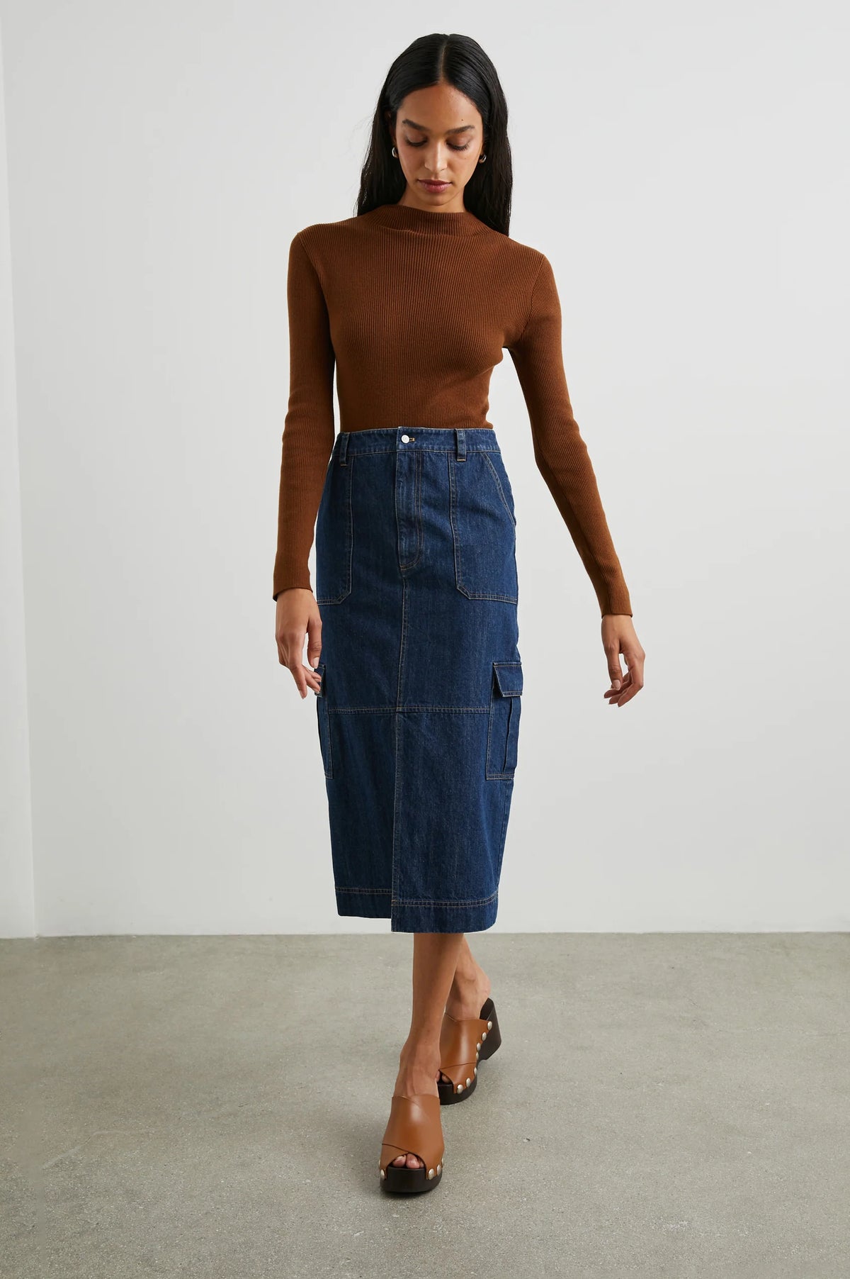 Tasha Skirt - Raw Denim