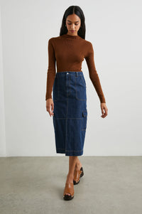 Tasha Skirt - Raw Denim
