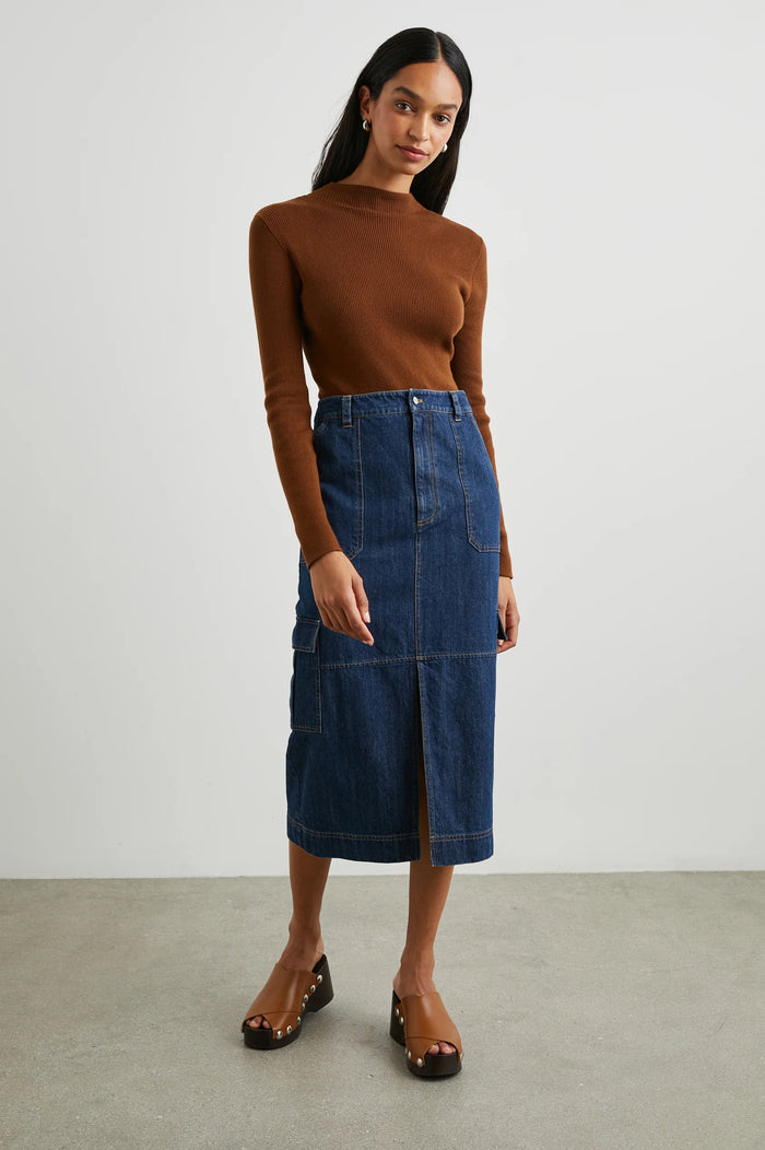Tasha Skirt - Raw Denim