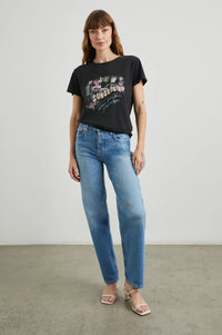The Classic Crew - Sunset Stripe Washed Black
