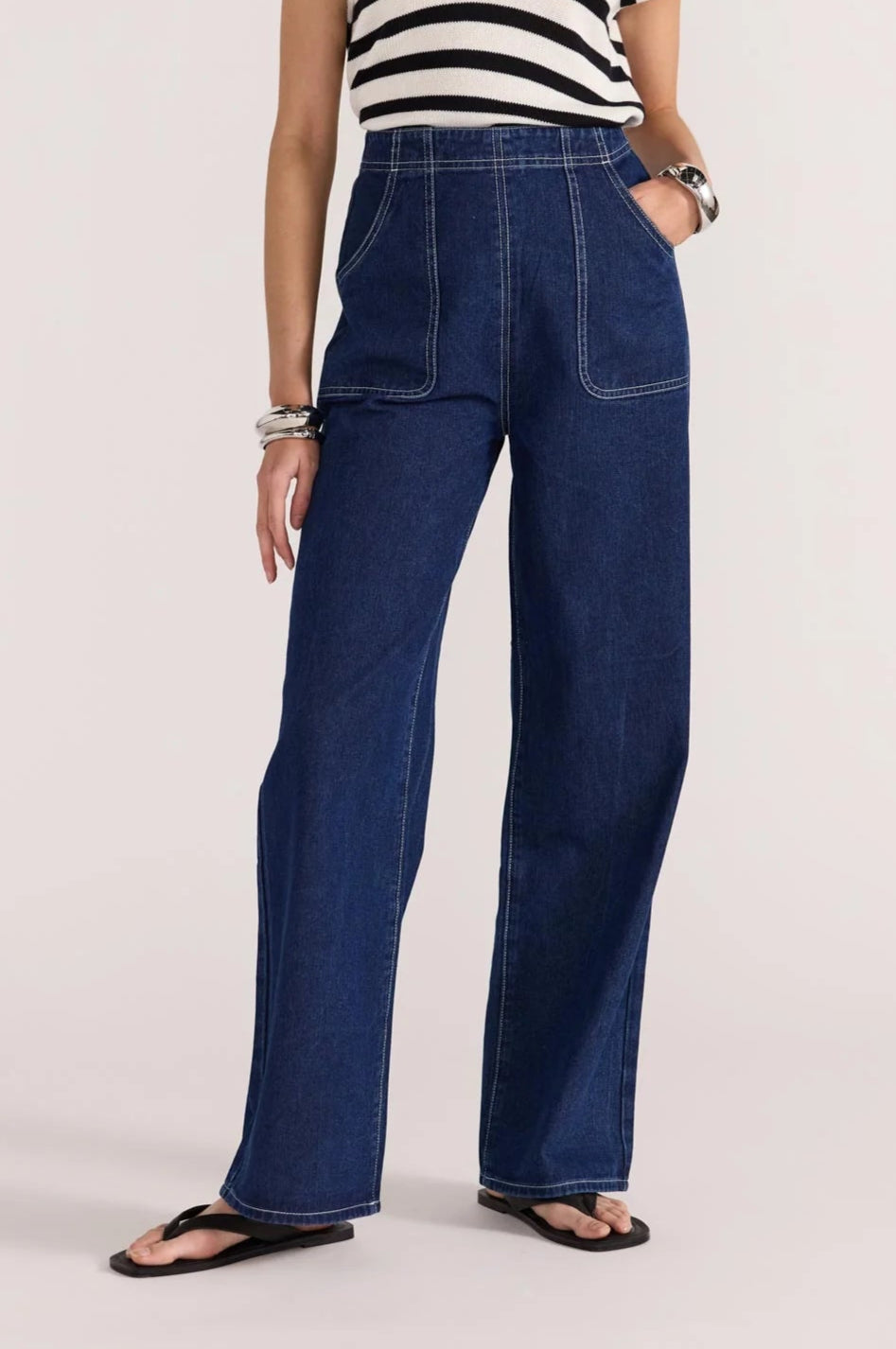 Augusta High Waist Jean - Indigo