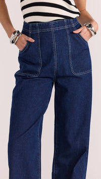 Augusta High Waist Jean - Indigo