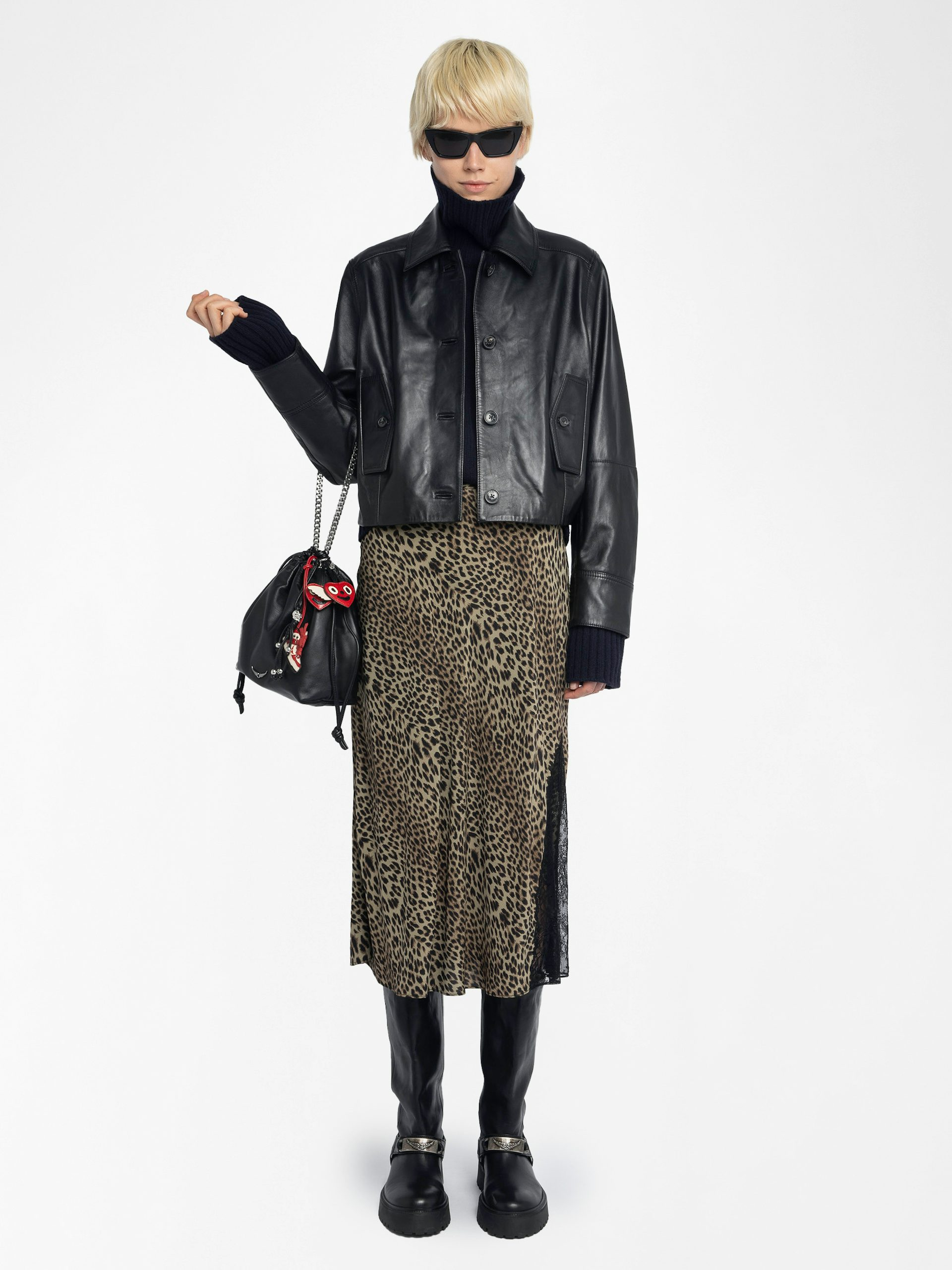 Jayla Midi Skirt - Leaves - Zadig & Voltaire – Twist