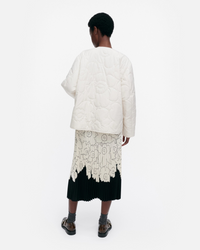 Kapseli Piirto Unikko Lightweight Padded Coat - White