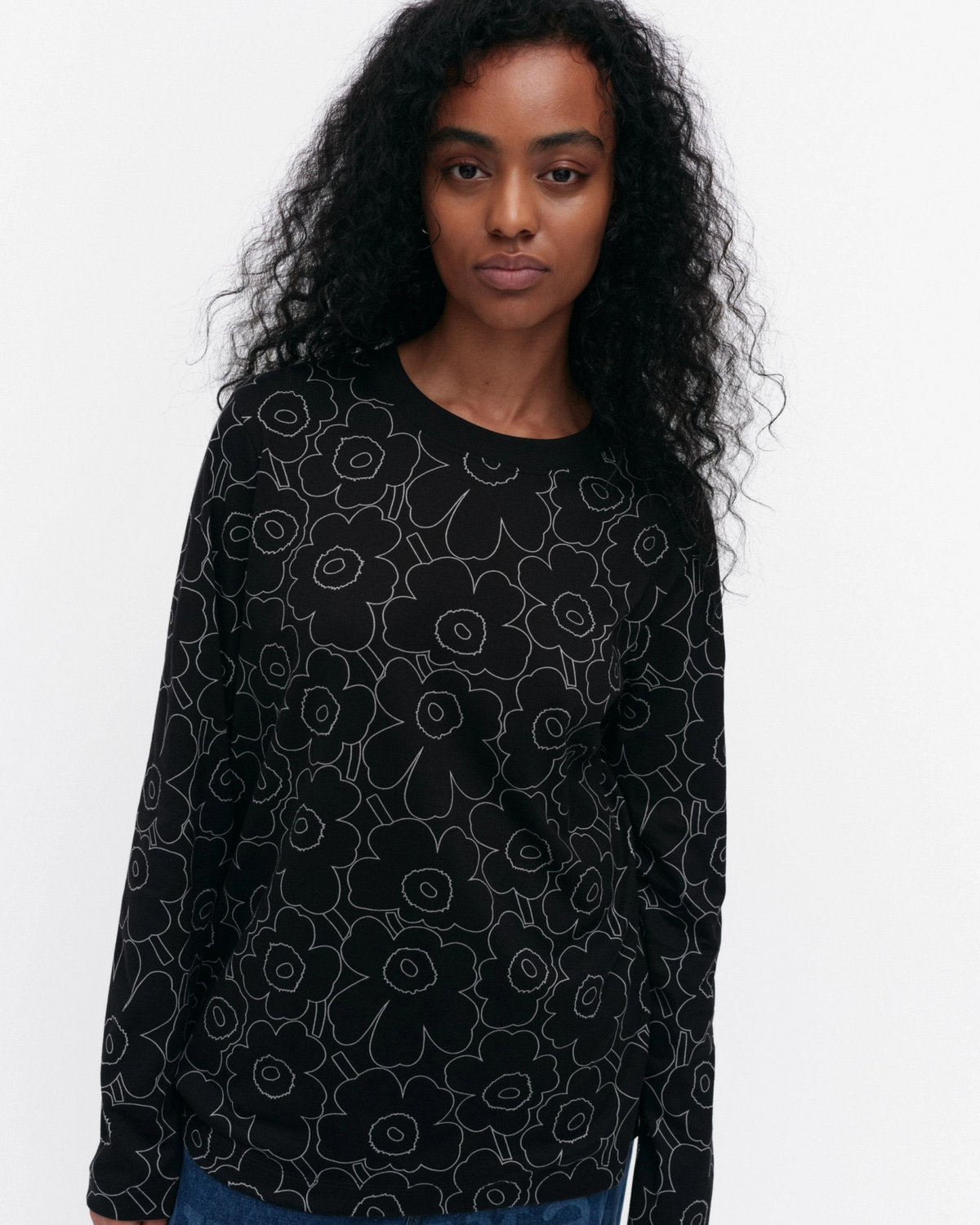 Sekunti Piirto Unikko Shirt - Black/Grey