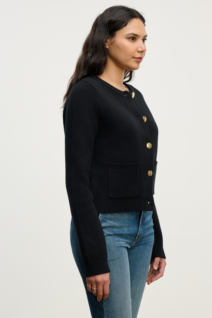 Mahal Jacket Sweater - Black