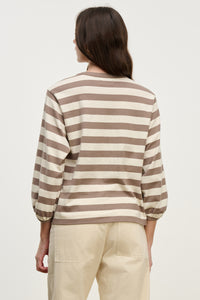 Edora Top - Mocha Stripe