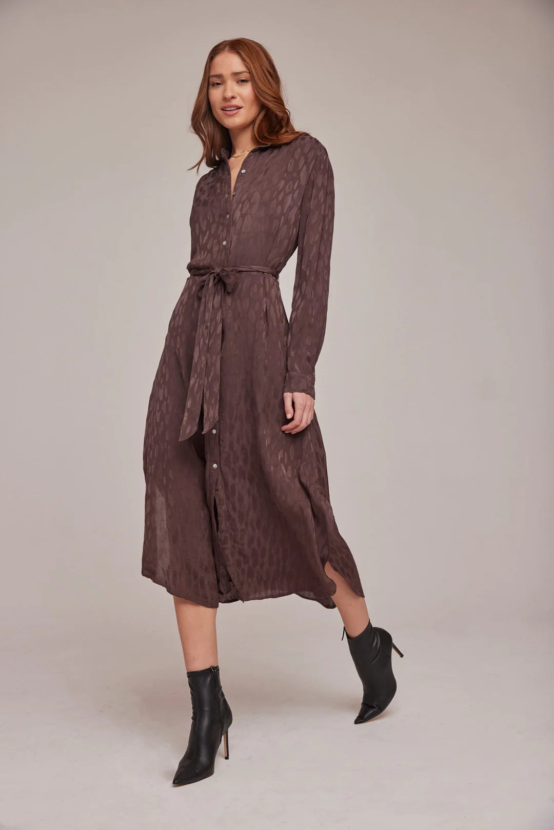chinese dress ladies Bella Dahl Maxi Shirt Dress Dark Ombre Wash main image 1