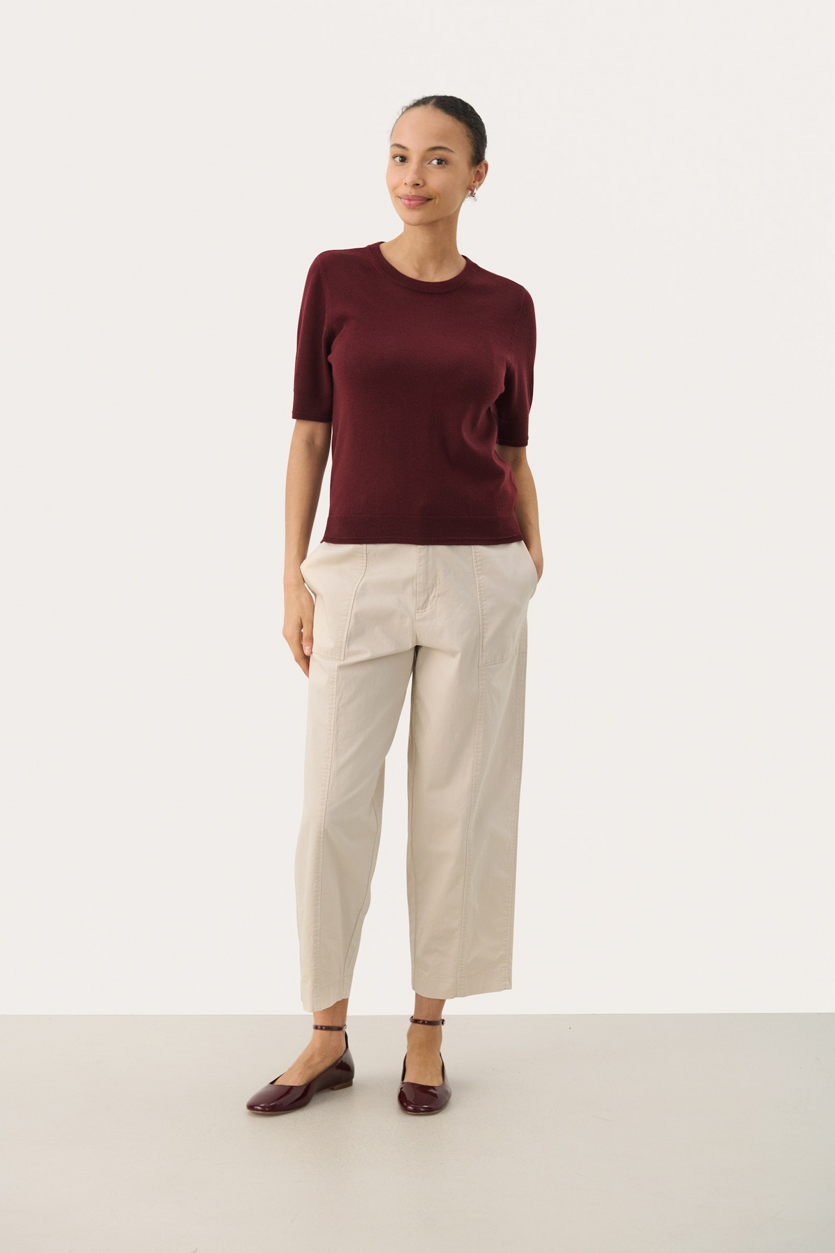 Natanya Pullover - Tawny Port