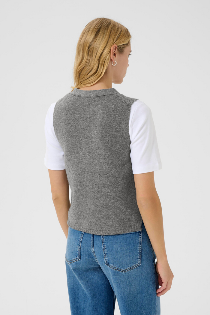Sylva Waistcoat - Medium Grey Melange