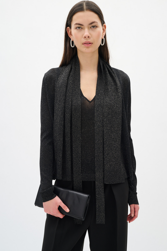 Thani Short Cardigan - Black