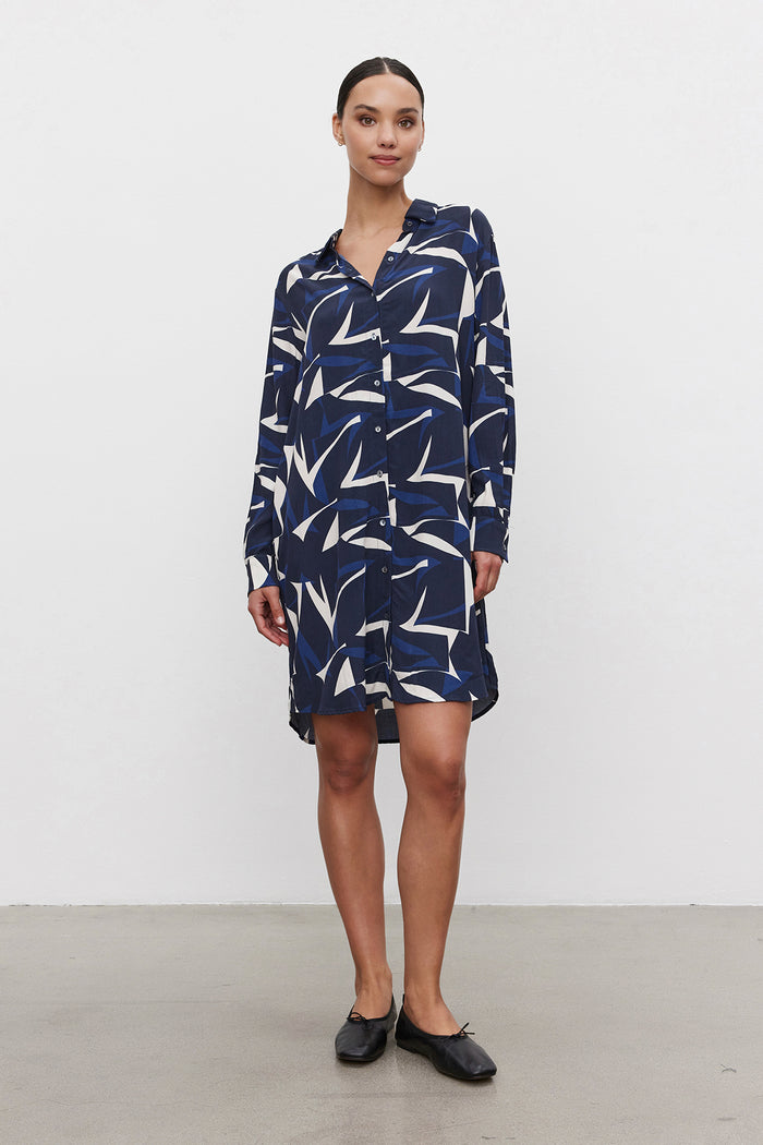 Dacey Dress - Navy