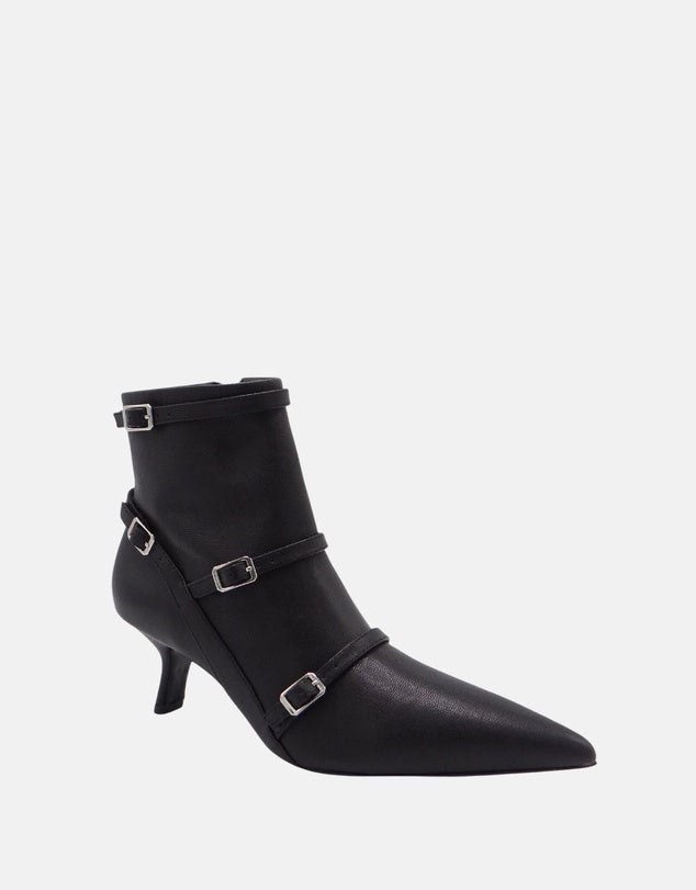 Buckle wrap ankle clearance boots